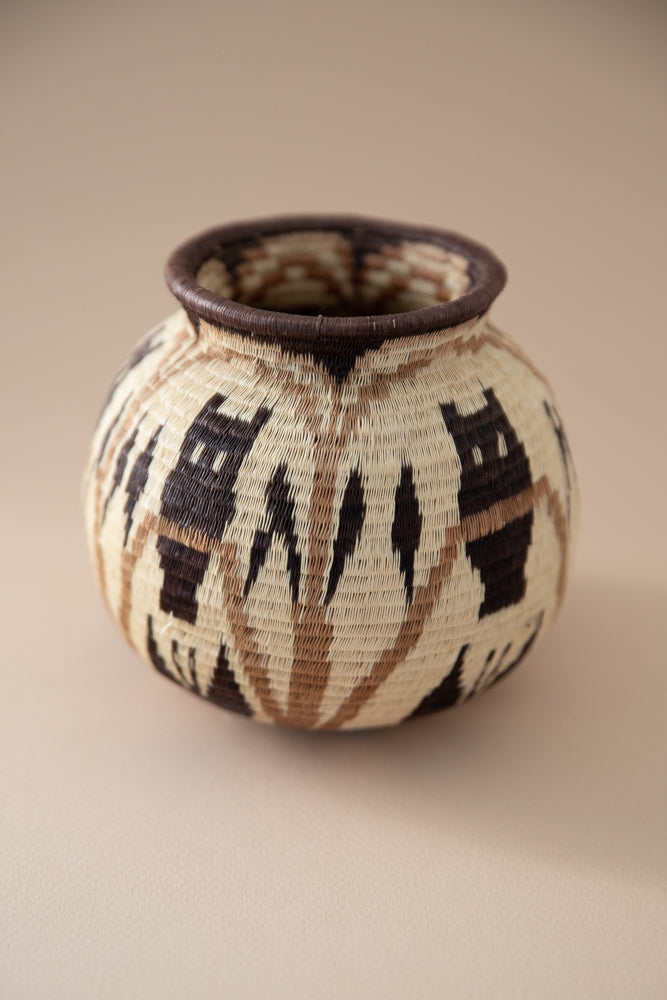 Woven Owl Vase