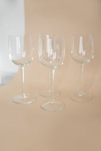 Set of 4 Tall Stem Wine Glasses