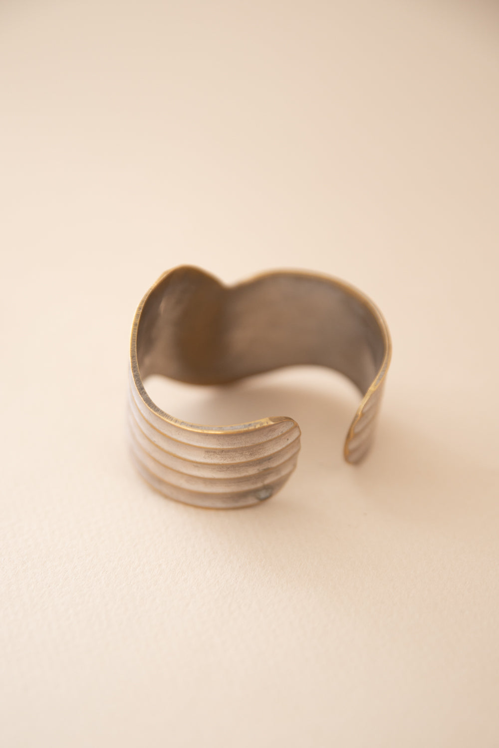 Silver + Brass Cuff Bracelet