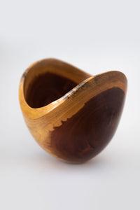 Curved Wood Bowl