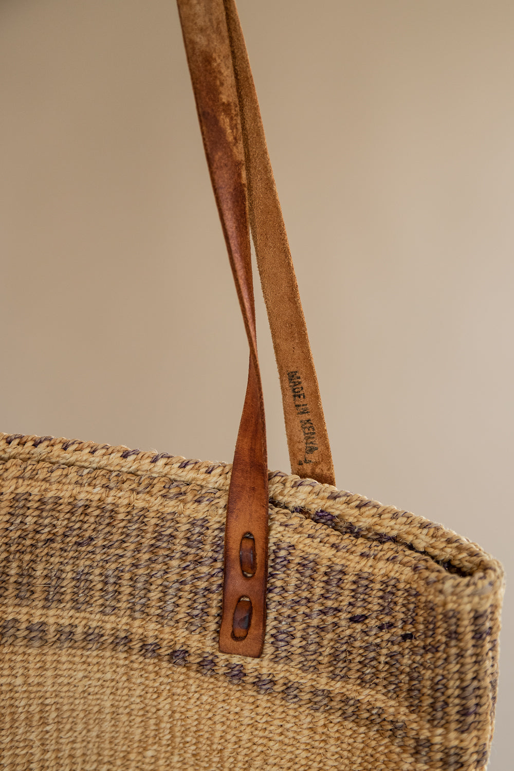 African sisal hand bag hand woven leather bag | NAHERI