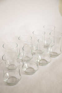 Set of 8 Clear Libbey Drinking Glasses - Large size