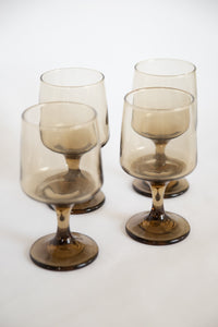 Set of 4 Smoke Wine Glasses