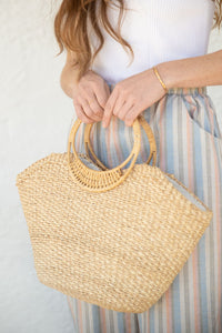 Round Handle - Woven Bag