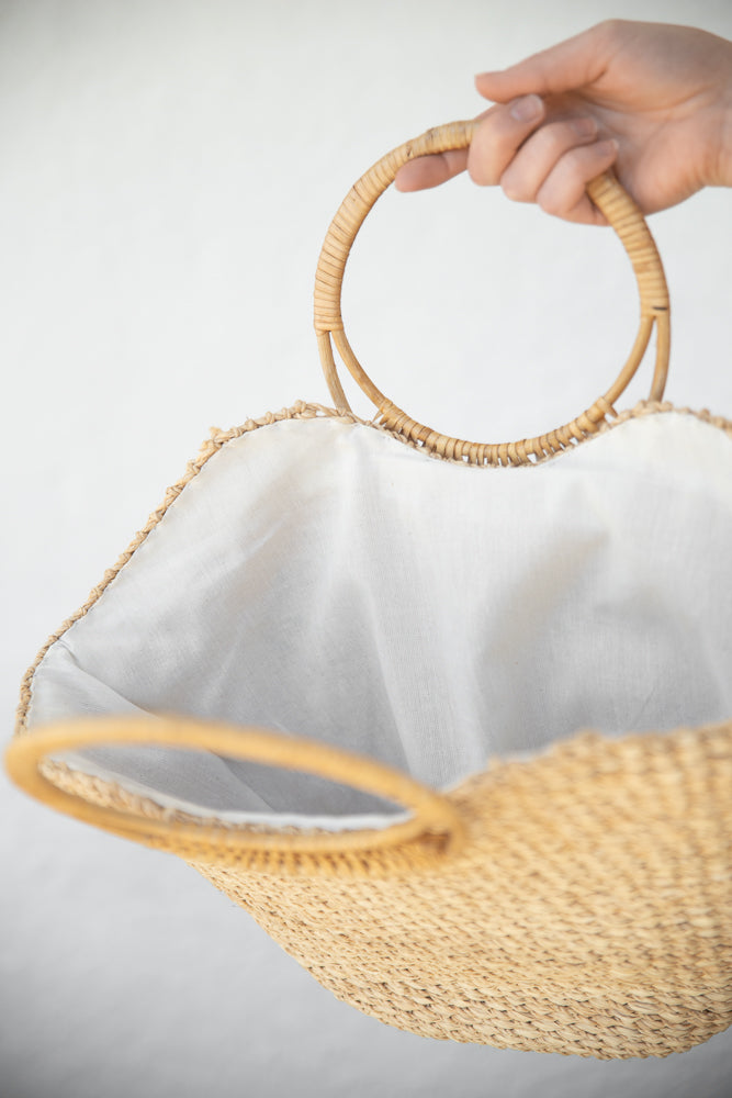 Round Handle - Woven Bag